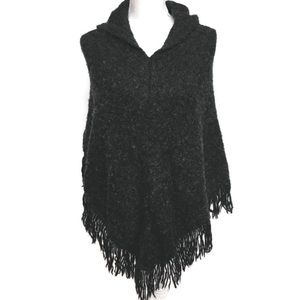 MIXIT Gray Marled Hooded Cape Size S